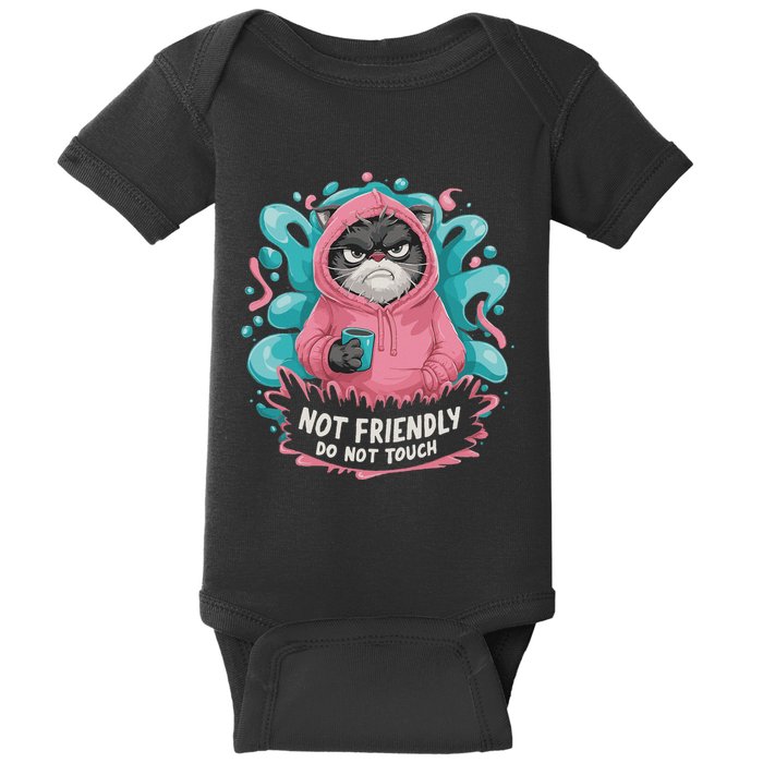 Sarcastic Loner Introvert Clothing Not Friendly Do Not Touch Baby Bodysuit