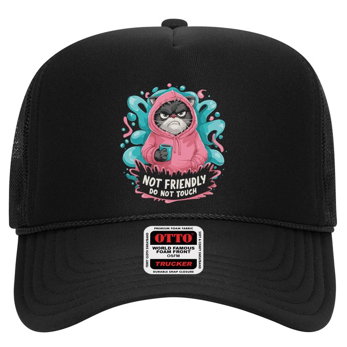 Sarcastic Loner Introvert Clothing Not Friendly Do Not Touch Trucker Hat