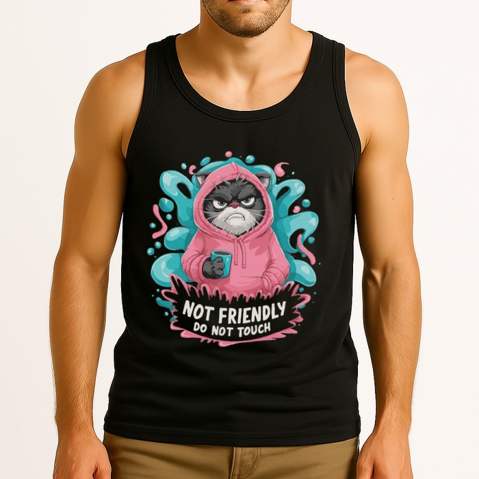 Sarcastic Loner Introvert Clothing Not Friendly Do Not Touch Tank Top