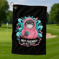 Sarcastic Loner Introvert Clothing Not Friendly Do Not Touch Golf Towel