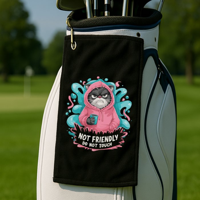 Sarcastic Loner Introvert Clothing Not Friendly Do Not Touch Golf Towel