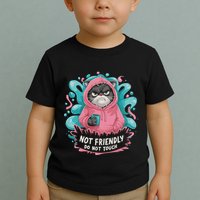 Sarcastic Loner Introvert Clothing Not Friendly Do Not Touch Toddler T-Shirt