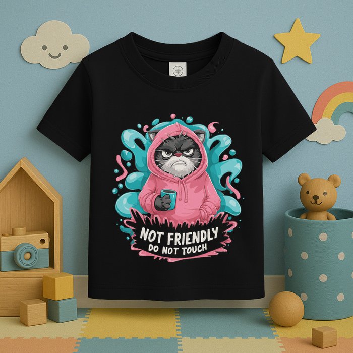 Sarcastic Loner Introvert Clothing Not Friendly Do Not Touch Toddler T-Shirt