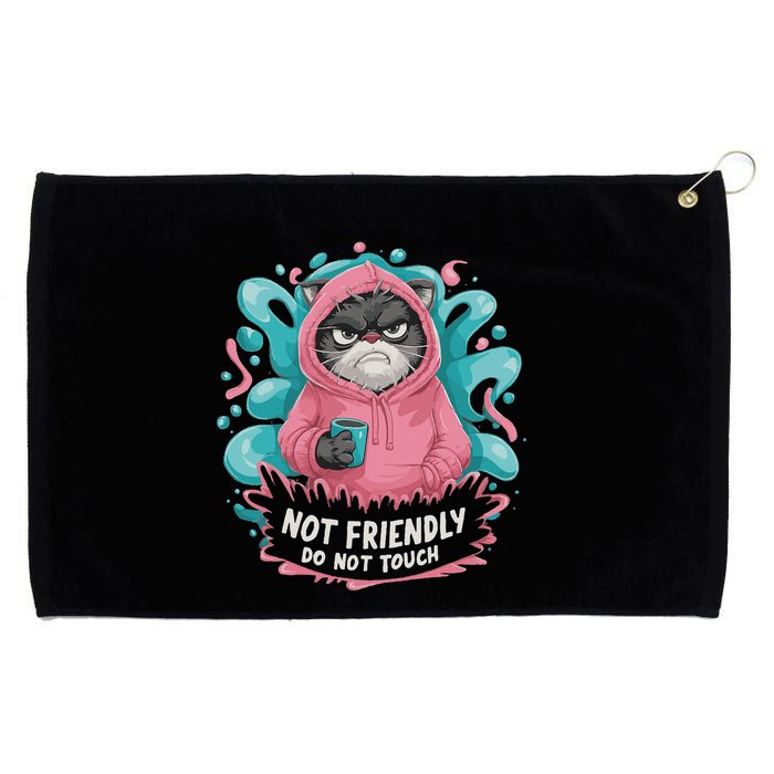 Sarcastic Loner Introvert Clothing Not Friendly Do Not Touch Grommeted Golf Towel
