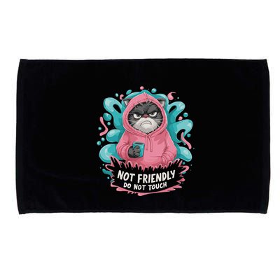 Sarcastic Loner Introvert Clothing Not Friendly Do Not Touch Microfiber Hand Towel