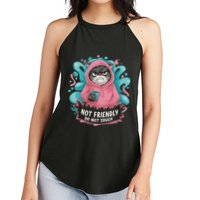Sarcastic Loner Introvert Clothing Not Friendly Do Not Touch Women's Perfect Tri Rocker Tank