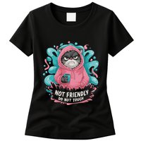 Sarcastic Loner Introvert Clothing Not Friendly Do Not Touch Womens T-Shirt