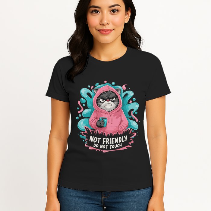 Sarcastic Loner Introvert Clothing Not Friendly Do Not Touch Womens T-Shirt