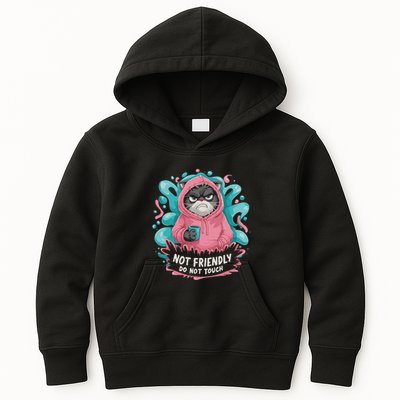 Sarcastic Loner Introvert Clothing Not Friendly Do Not Touch Kids Hoodie