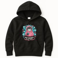 Sarcastic Loner Introvert Clothing Not Friendly Do Not Touch Kids Hoodie