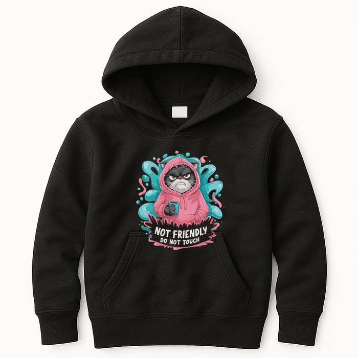 Sarcastic Loner Introvert Clothing Not Friendly Do Not Touch Kids Hoodie