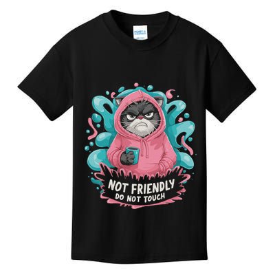 Sarcastic Loner Introvert Clothing Not Friendly Do Not Touch Kids T-Shirt