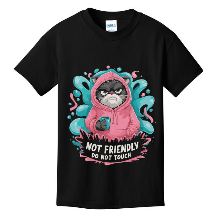 Sarcastic Loner Introvert Clothing Not Friendly Do Not Touch Kids T-Shirt