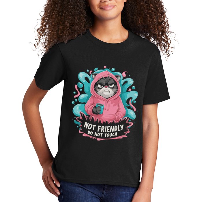 Sarcastic Loner Introvert Clothing Not Friendly Do Not Touch Kids T-Shirt
