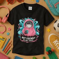 Sarcastic Loner Introvert Clothing Not Friendly Do Not Touch Kids T-Shirt