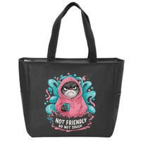 Sarcastic Loner Introvert Clothing Not Friendly Do Not Touch Zip Tote Bag