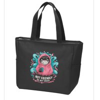 Sarcastic Loner Introvert Clothing Not Friendly Do Not Touch Zip Tote Bag