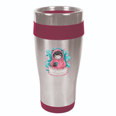 Sarcastic Loner Introvert Clothing Not Friendly Do Not Touch 16oz Travel Tumbler