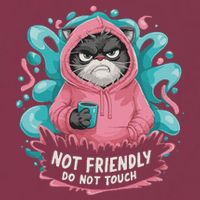 Sarcastic Loner Introvert Clothing Not Friendly Do Not Touch 16oz Travel Tumbler