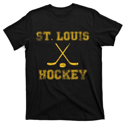 St. Louis Ice Hockey Sticks State Outile Stl T-Shirt