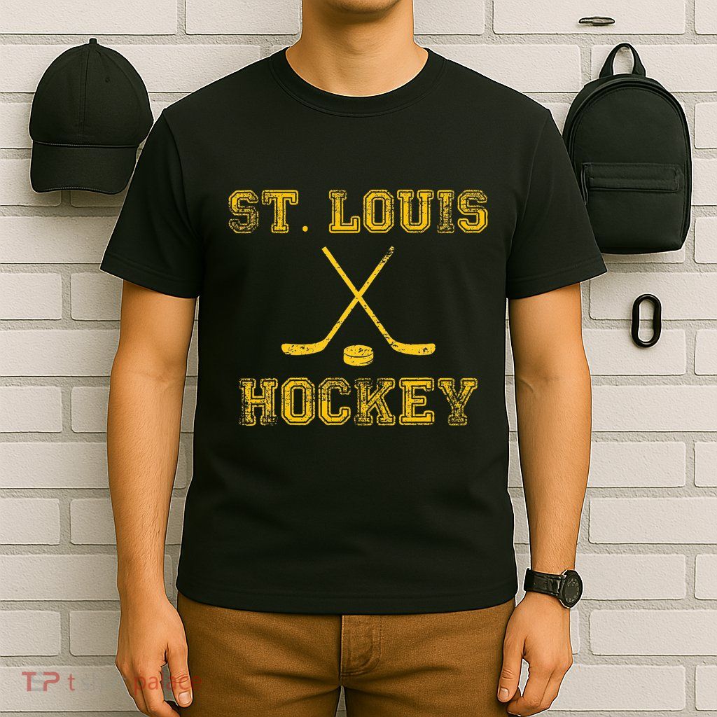St. Louis Ice Hockey Sticks State Outile Stl T-Shirt