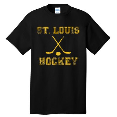 St. Louis Ice Hockey Sticks State Outile Stl Tall T-Shirt