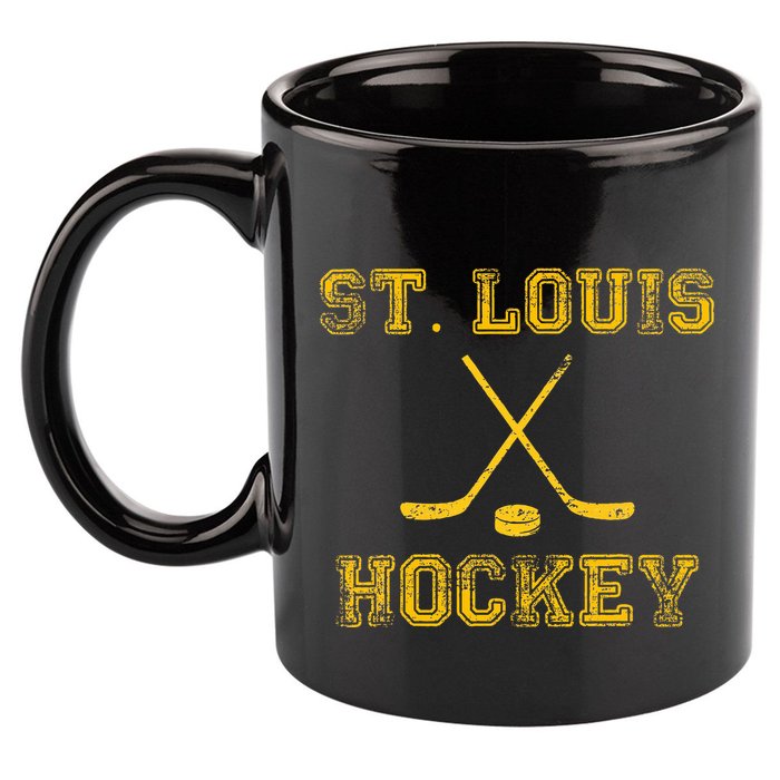 St. Louis Ice Hockey Sticks State Outile Stl 11oz C Handle Ceramic Mug