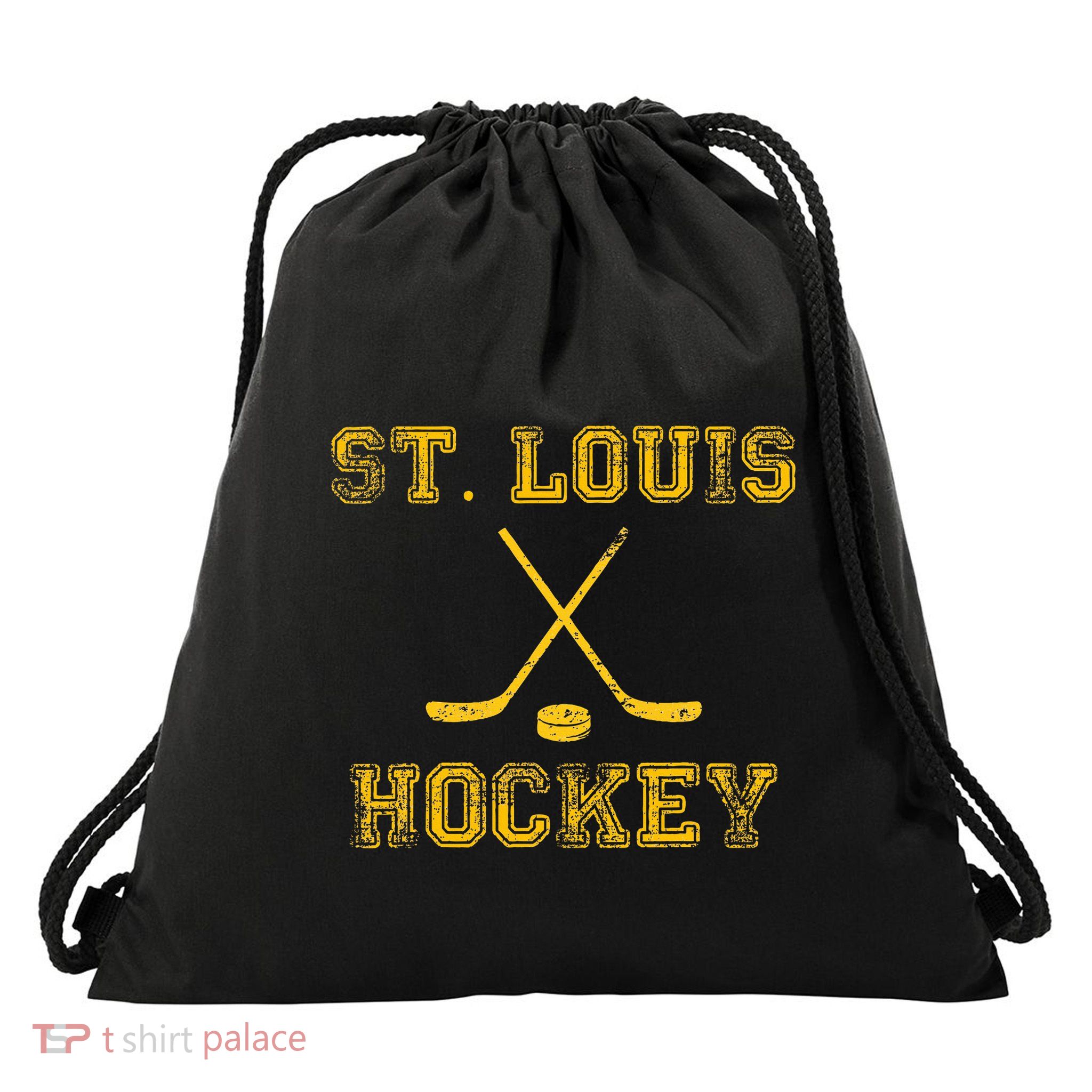 St. Louis Ice Hockey Sticks State Outile Stl Drawstring Bag