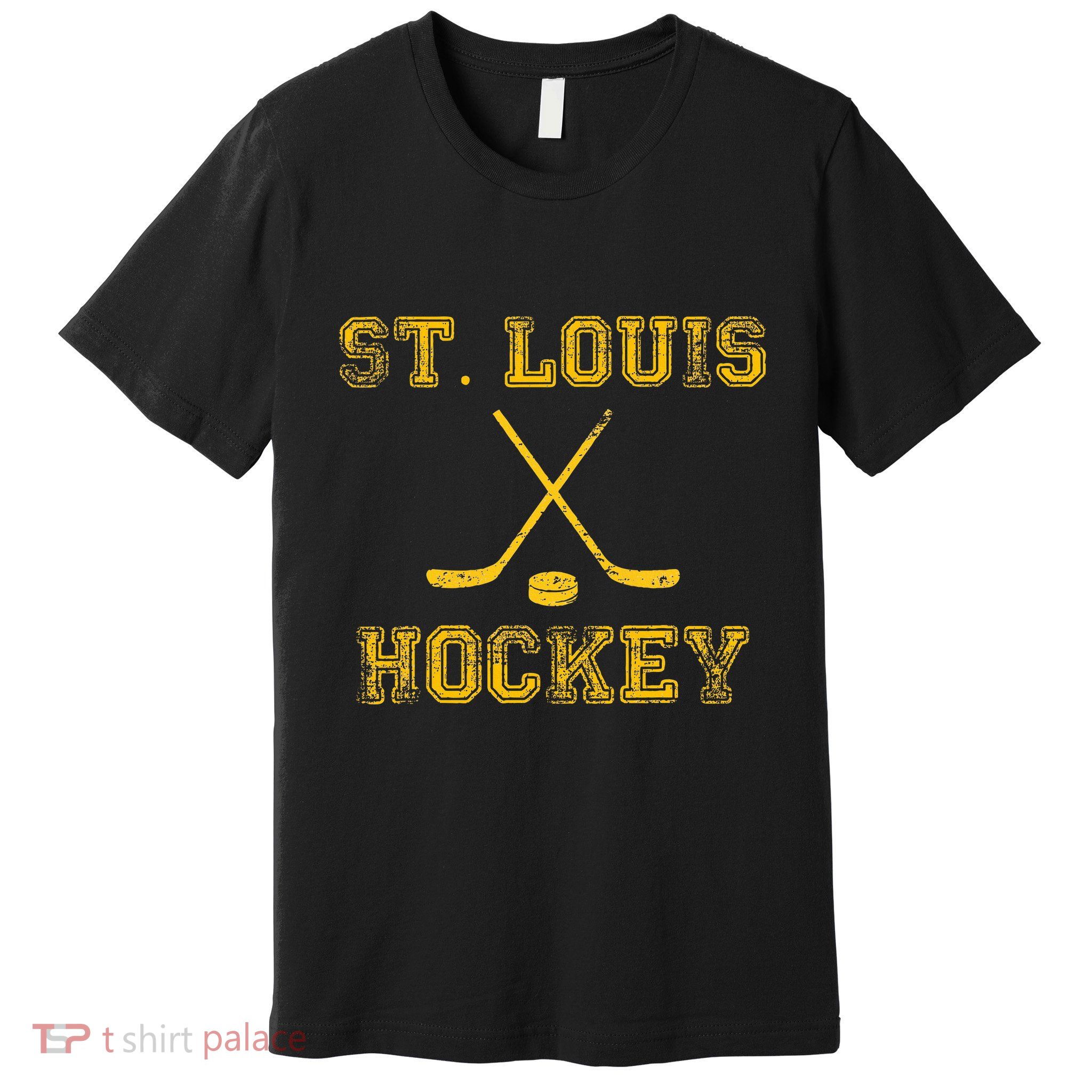 St. Louis Ice Hockey Sticks State Outile Stl Premium T-Shirt