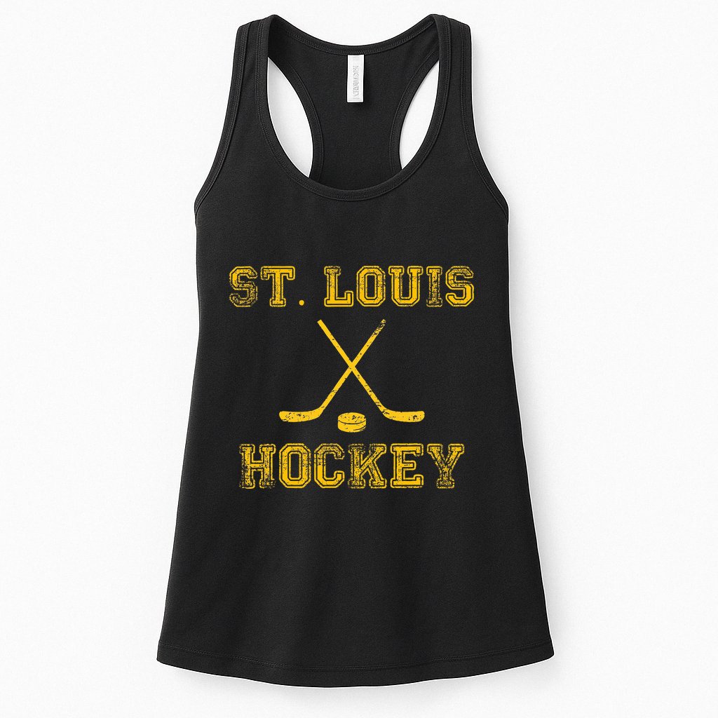St. Louis Ice Hockey Sticks State Outile Stl Womens Tank Top