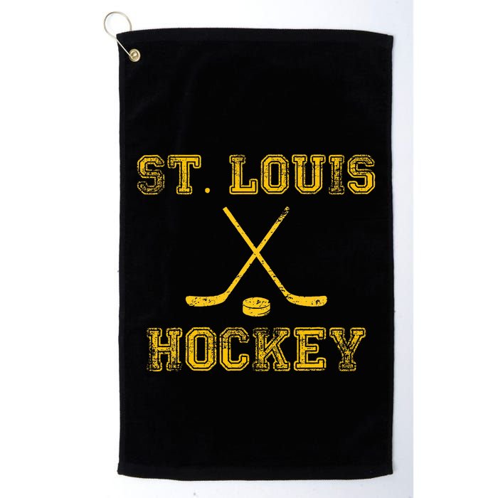 St. Louis Ice Hockey Sticks State Outile Stl Golf Towel