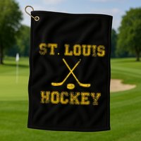 St. Louis Ice Hockey Sticks State Outile Stl Golf Towel
