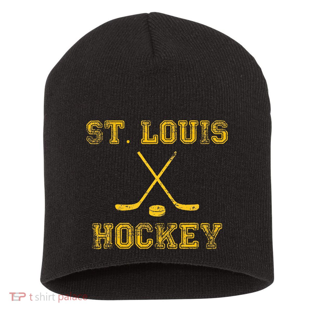 St. Louis Ice Hockey Sticks State Outile Stl Short Acrylic Beanie