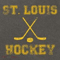 St. Louis Ice Hockey Sticks State Outile Stl Cotton Canvas Backpack