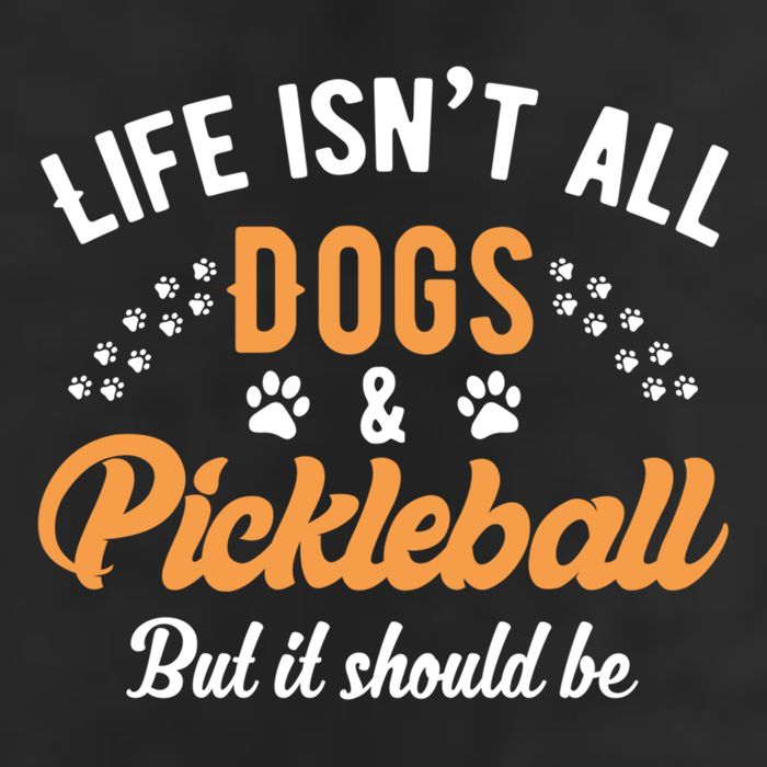 S Life IsnT All Dogs And Pickleball Player Gift Adult Drive Performance Visor