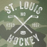 St. Louis Ice Hockey Crossed Sticks Legacy Tie Dye Trucker Hat