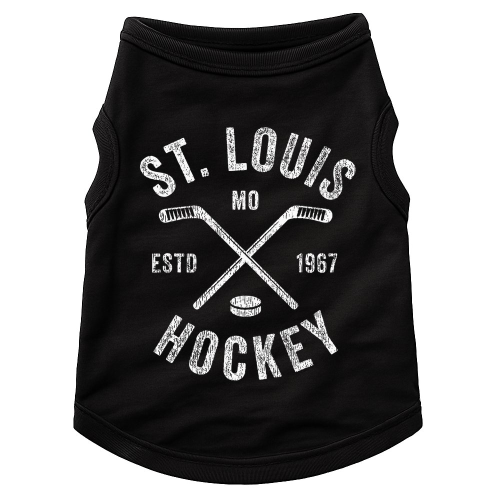 St. Louis Ice Hockey Crossed Sticks Doggie Tank