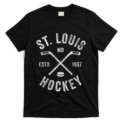St. Louis Ice Hockey Crossed Sticks T-Shirt