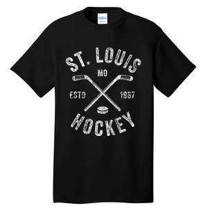 St. Louis Ice Hockey Crossed Sticks Tall T-Shirt