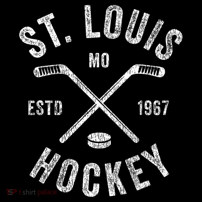 St. Louis Ice Hockey Crossed Sticks Tall T-Shirt