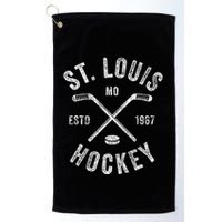 St. Louis Ice Hockey Crossed Sticks Golf Towel