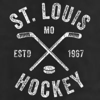 St. Louis Ice Hockey Crossed Sticks Golf Towel