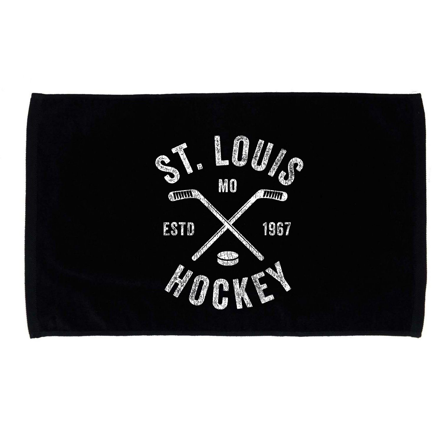 St. Louis Ice Hockey Crossed Sticks Microfiber Hand Towel