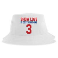 Show Love It Costs Nothing Love For 3 Pray For Damar Sustainable Bucket Hat