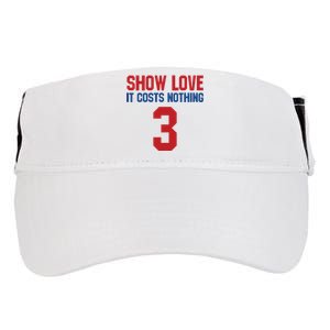 Show Love It Costs Nothing Love For 3 Pray For Damar Adult Drive Performance Visor