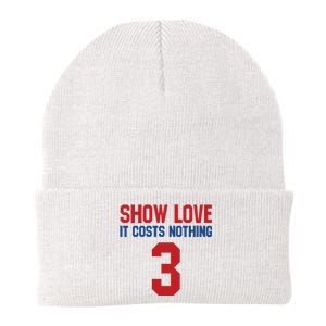 Show Love It Costs Nothing Love For 3 Pray For Damar Knit Cap Winter Beanie