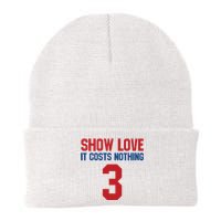 Show Love It Costs Nothing Love For 3 Pray For Damar Knit Cap Winter Beanie