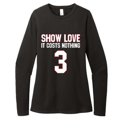 Show Love It Costs Nothing Love For 3 Pray For Damar Womens CVC Long Sleeve Shirt