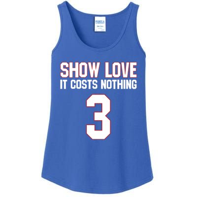 Show Love It Costs Nothing Love For 3 Pray For Damar Ladies Essential Tank