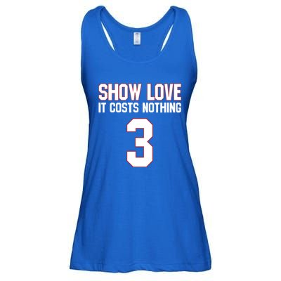 Show Love It Costs Nothing Love For 3 Pray For Damar Ladies Essential Flowy Tank